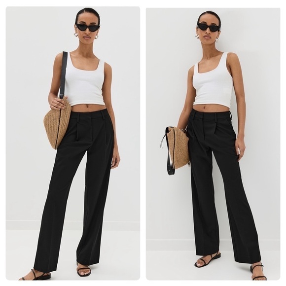 New! Reformation Alex Petites my Pant in Black 🖤 6P NWT! - Picture 3 of 16